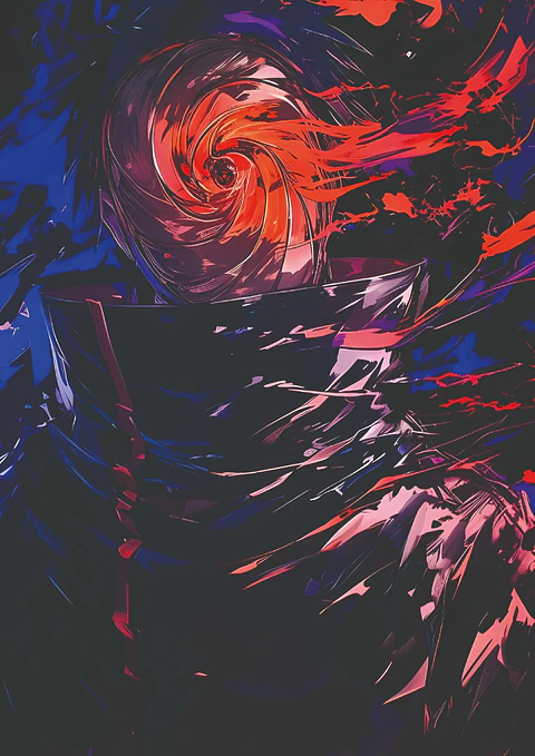 Poster Obito Uchiha Sharingan Holográfico Anime