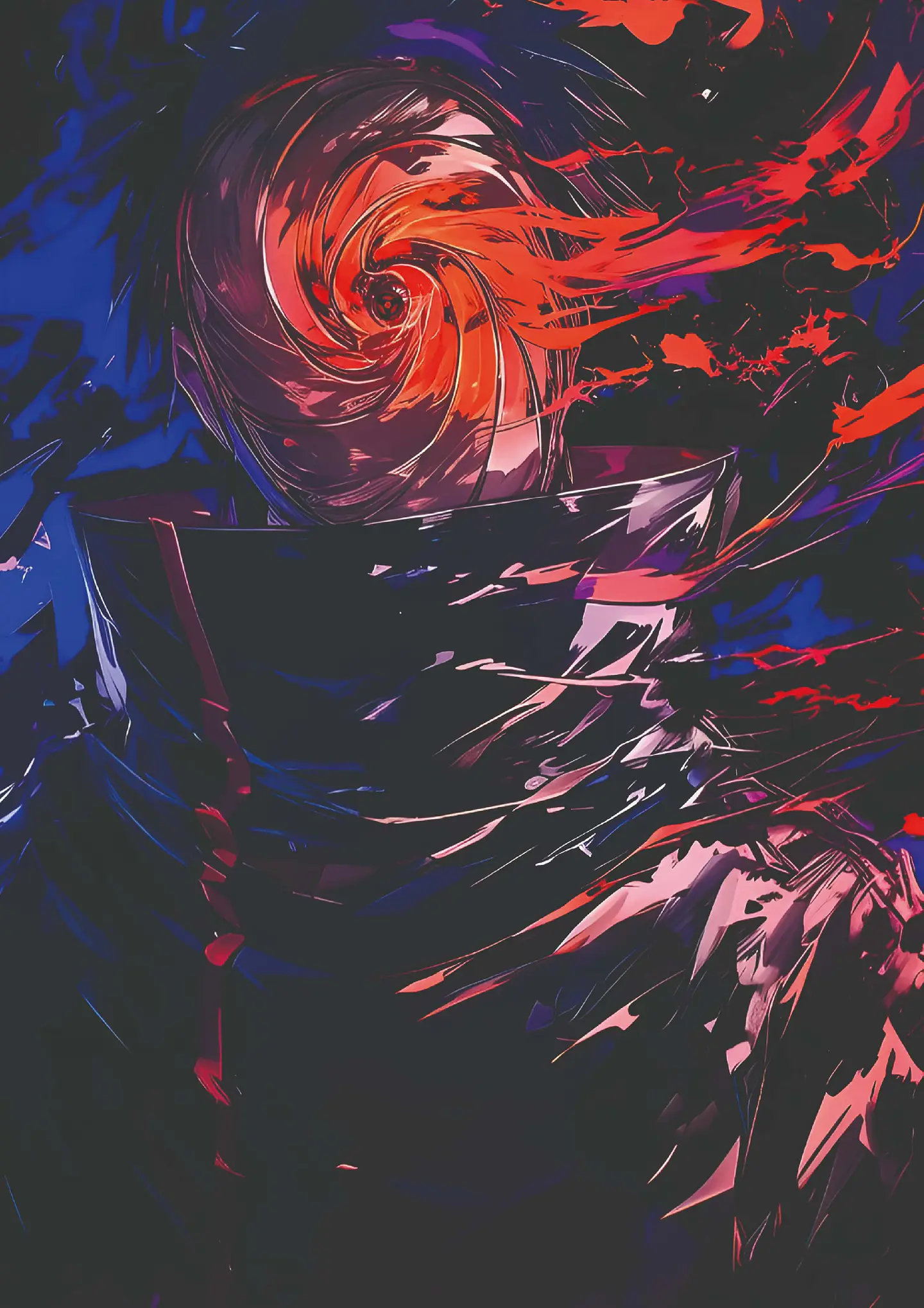 Poster Obito Uchiha Sharingan Holográfico Anime 1