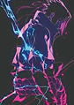 Poster Sasuke Uchiha Neon Holográfico Anime - Miniatura 1