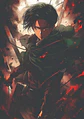 Poster Levi Ackerman Attack on Titan Anime - Miniatura 1