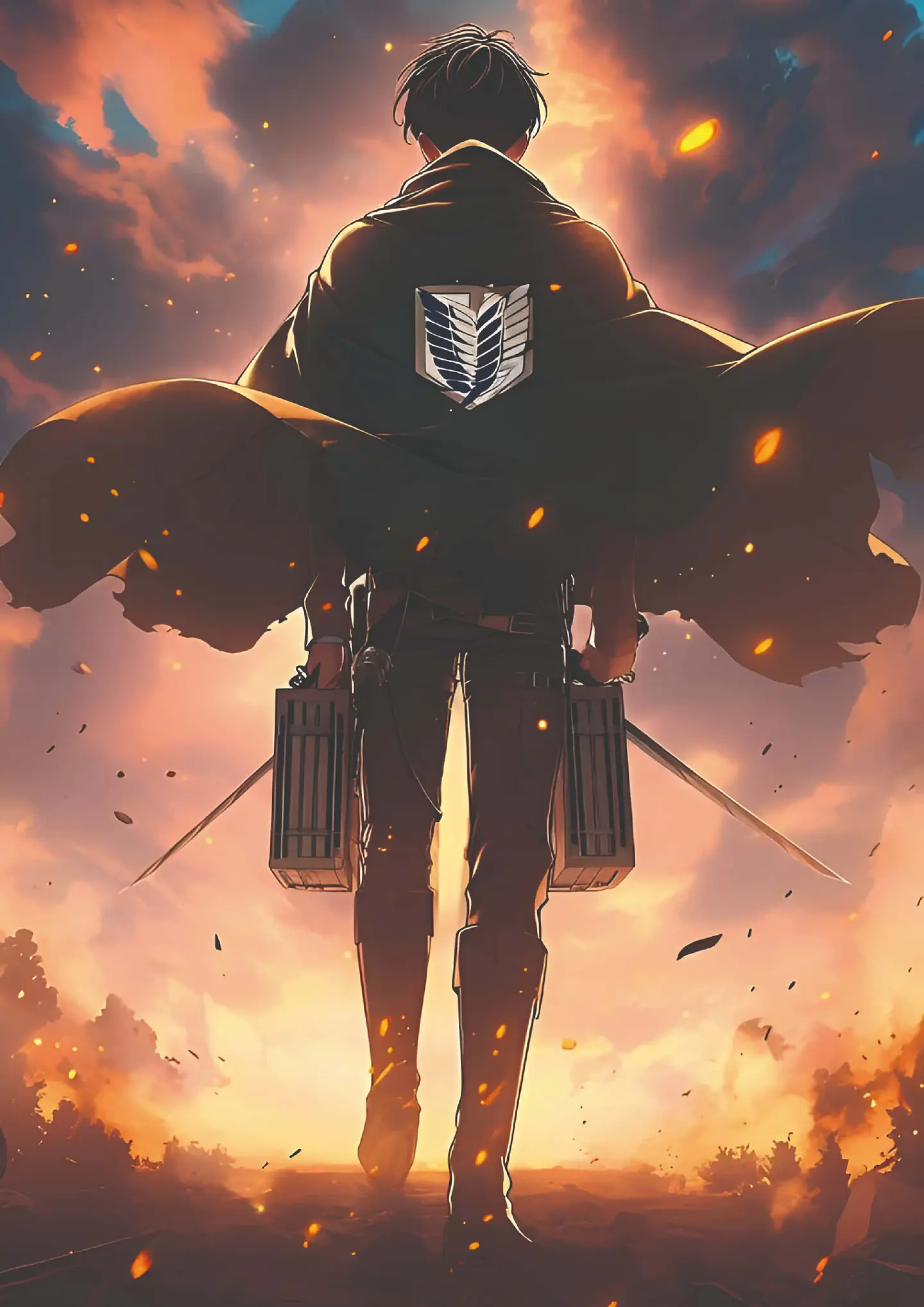 Poster Levi Ackerman Attack on Titan Exploración 1