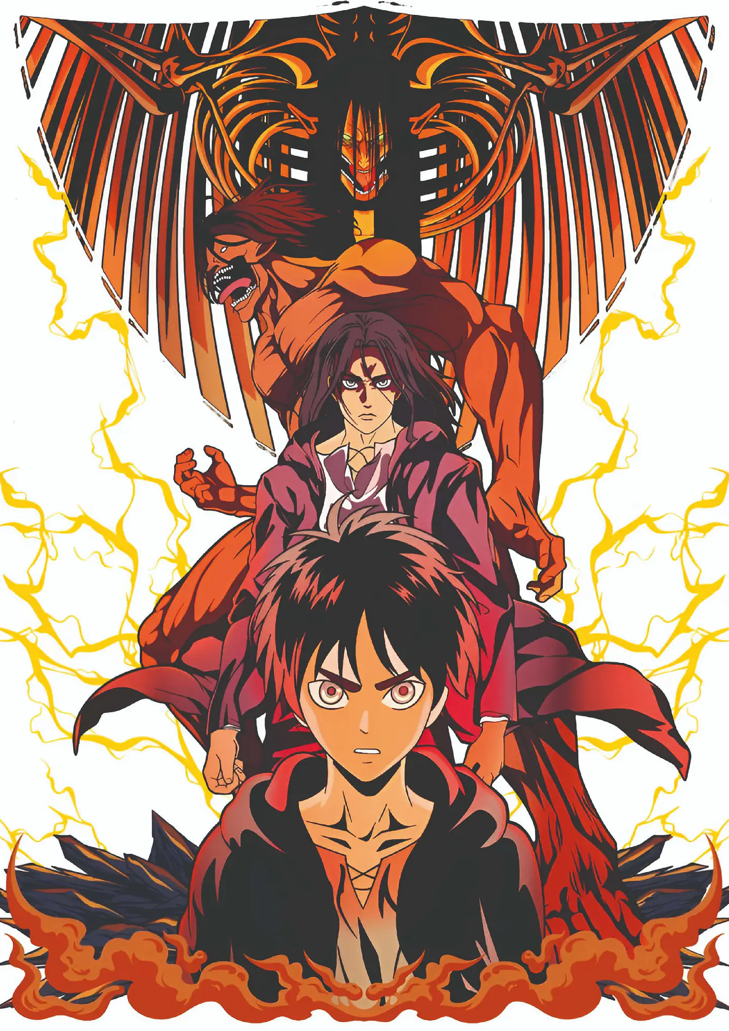 Cuadro Evolución Eren Yeager Attack on Titan 1