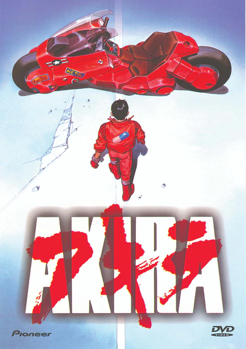 Cuadro Akira Kaneda y Moto Roja Anime