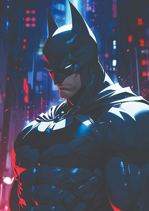 Cuadro Batman Gotham Neon DC Comics