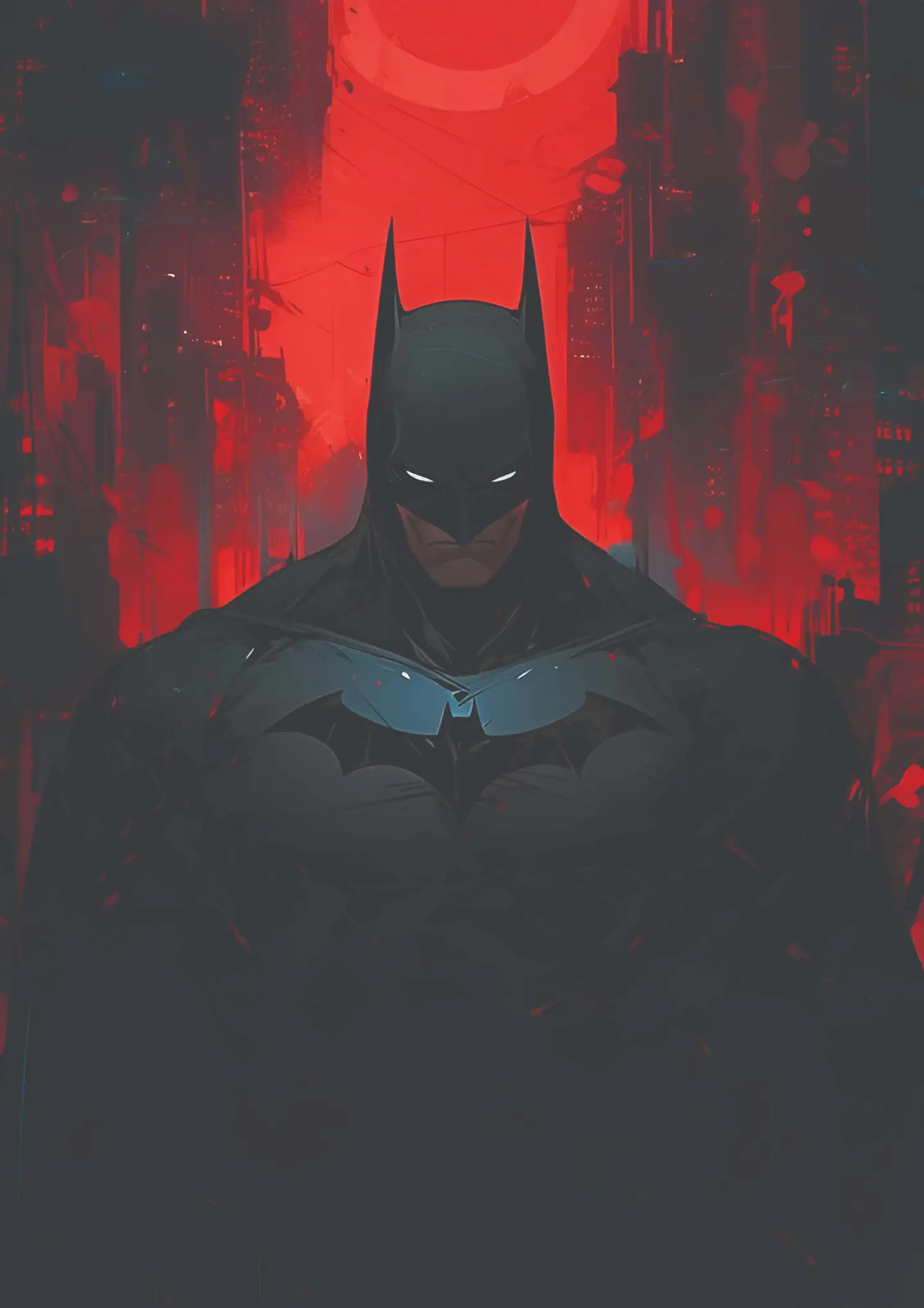 Cuadro Batman Gotham Roja DC Comics 1