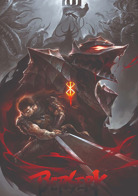 Cuadro Berserk Armadura Bestia Guts Anime