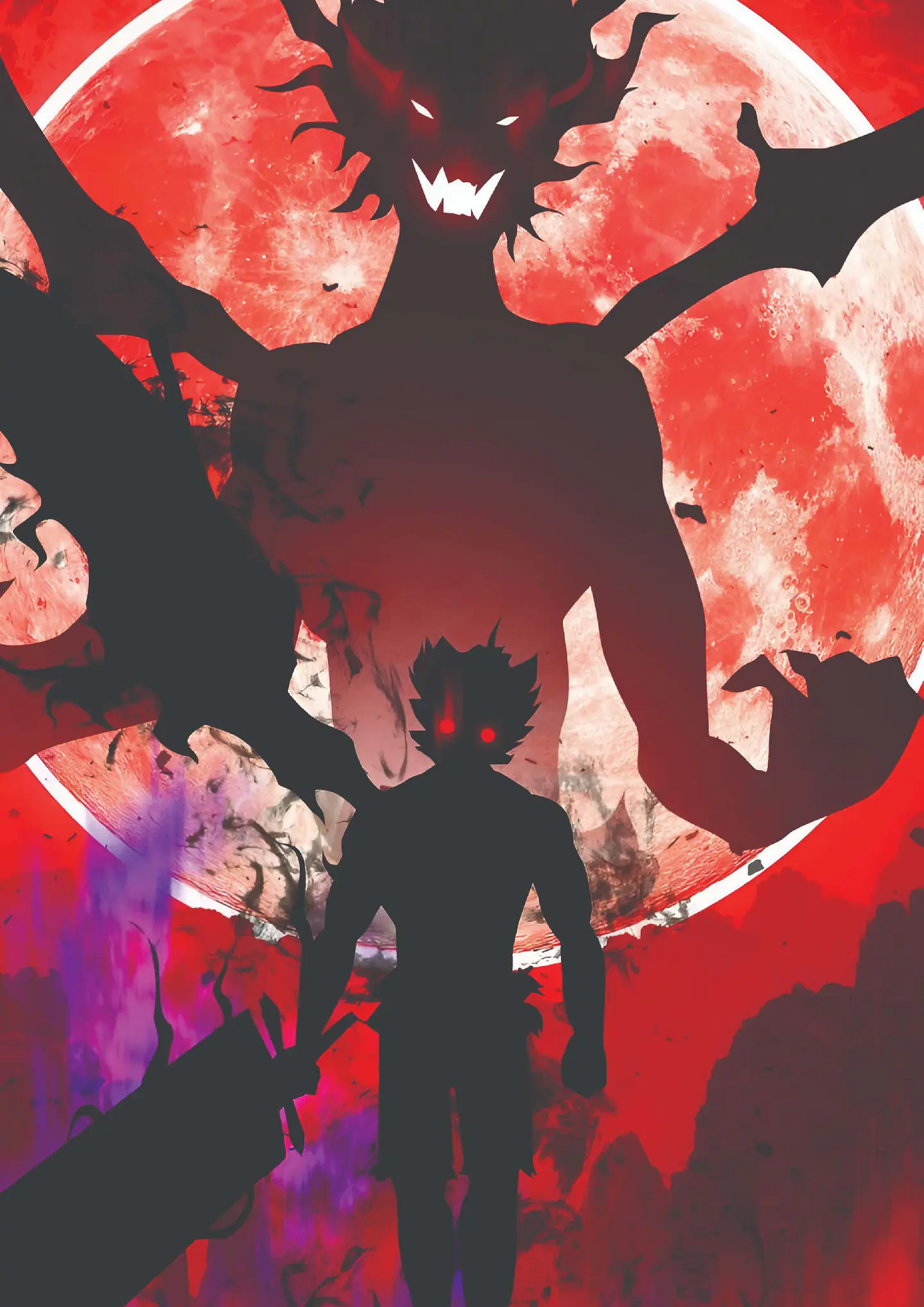 Cuadro Asta Demonio Luna Roja Black Clover 1