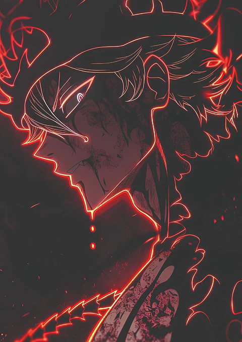 Cuadro Asta Neon Demonio Black Clover