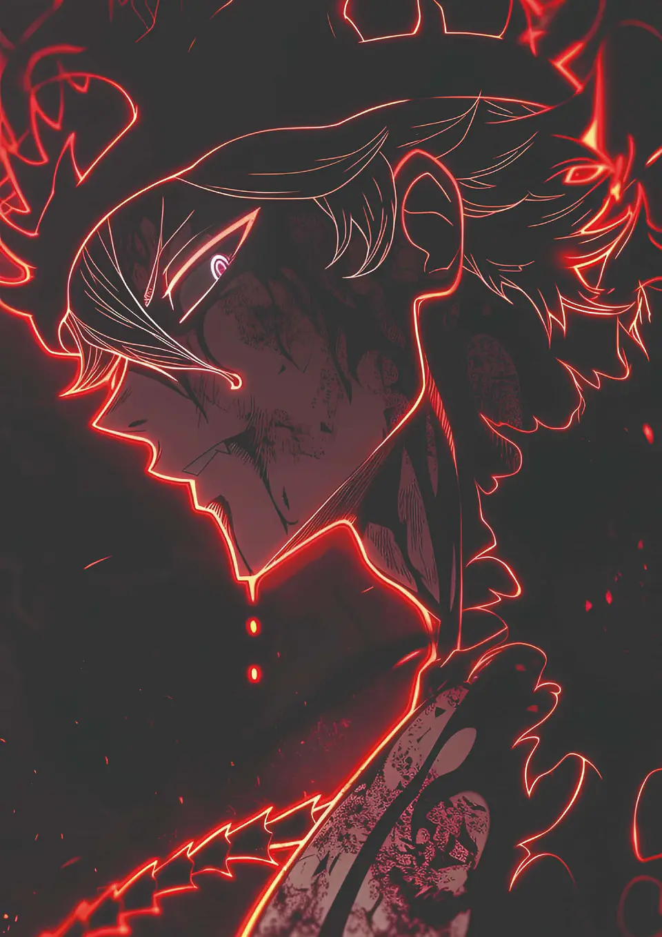 Cuadro Asta Neon Demonio Black Clover 1