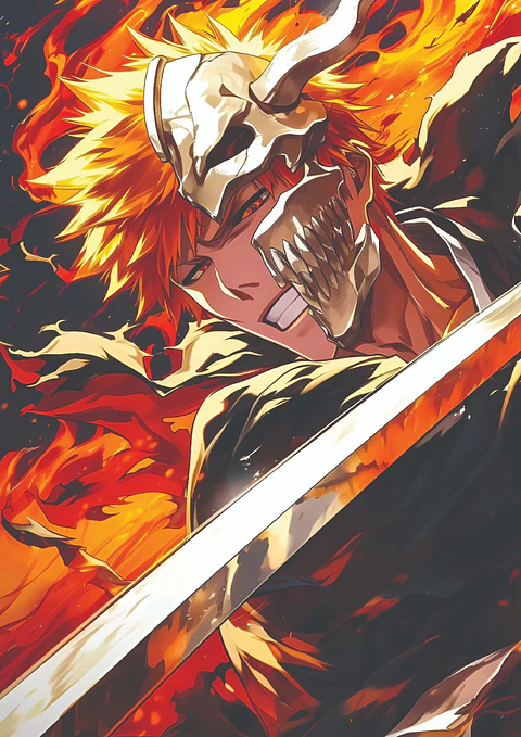 Cuadro Ichigo Hollow Llamas Bleach