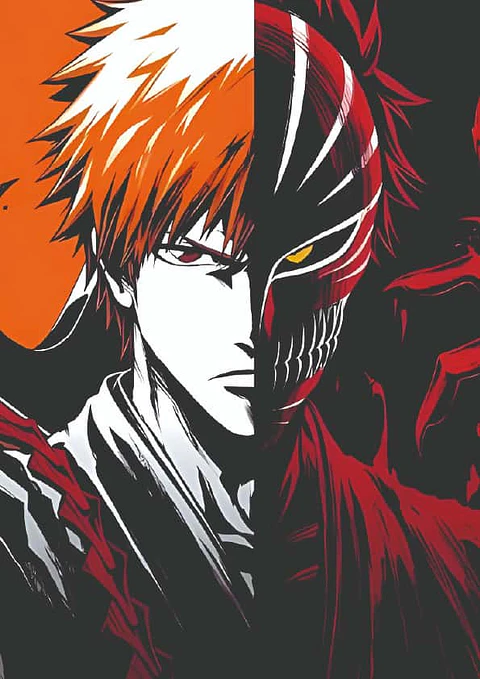 Cuadro Ichigo Mitad Hollow Bleach