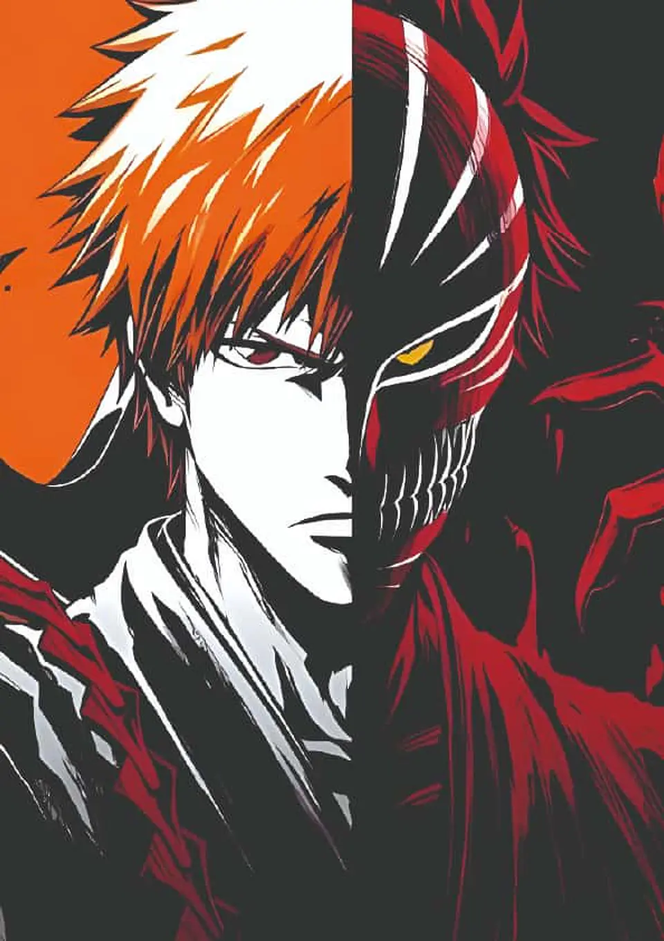 Cuadro Ichigo Mitad Hollow Bleach 1
