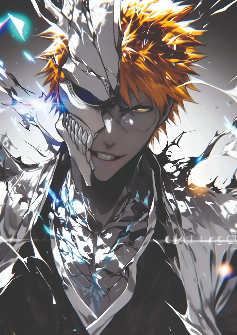 Cuadro Ichigo Hollow Blanco Bleach 1