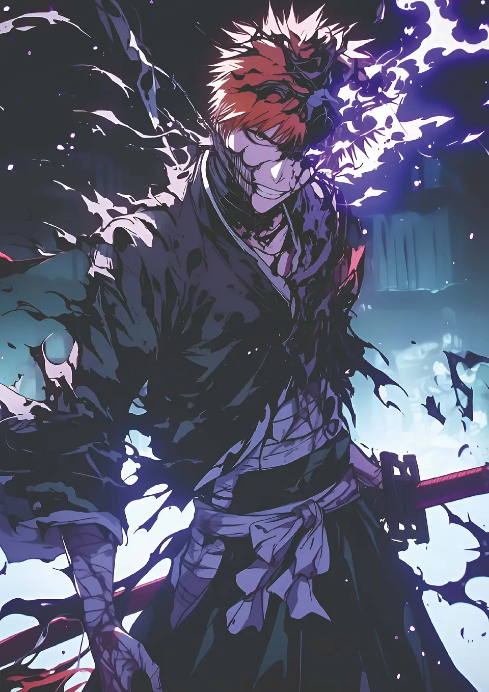 Cuadro Ichigo Hollow Oscuro Bleach 1