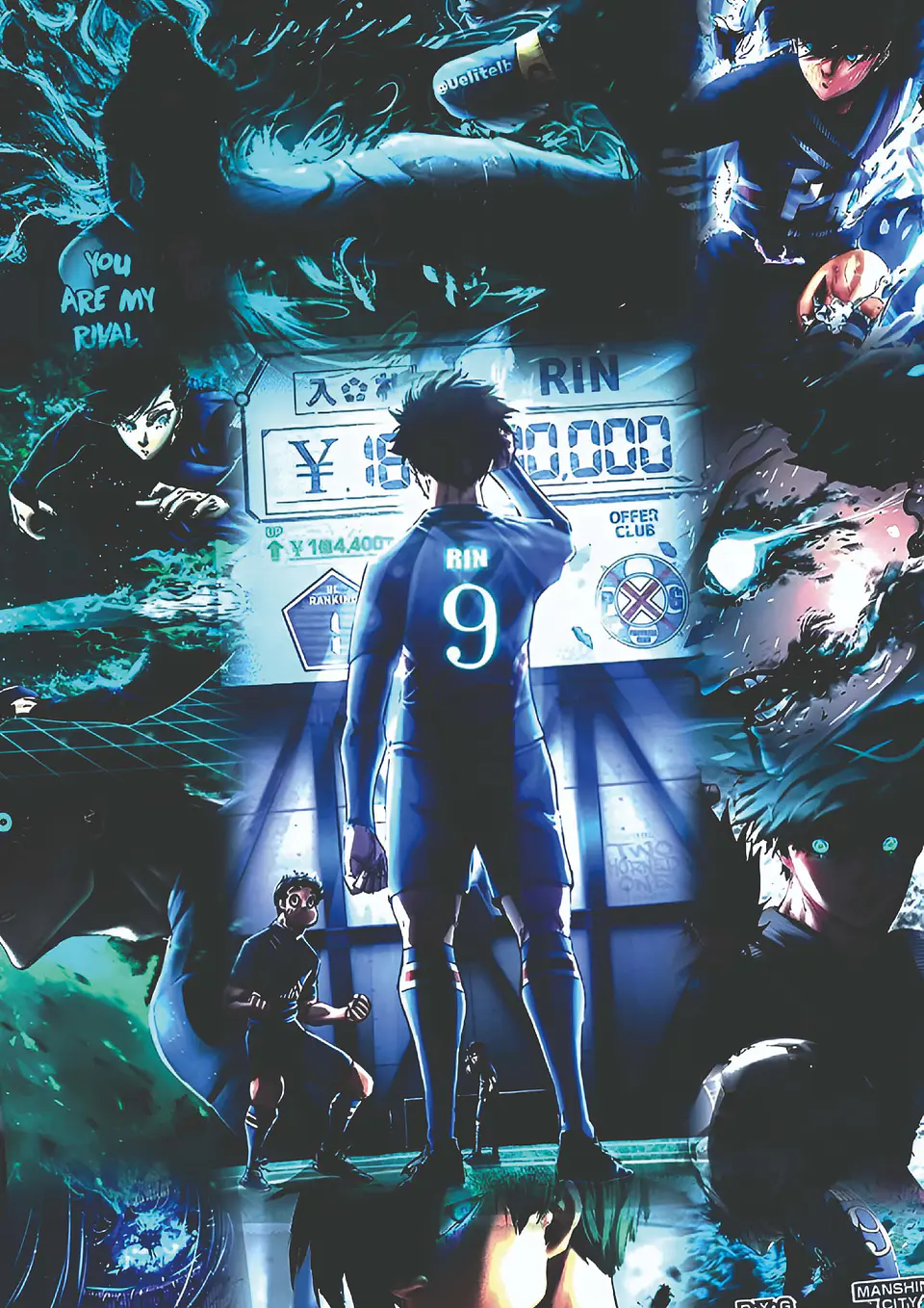 Cuadro Blue Lock Rin Itoshi Rival 1