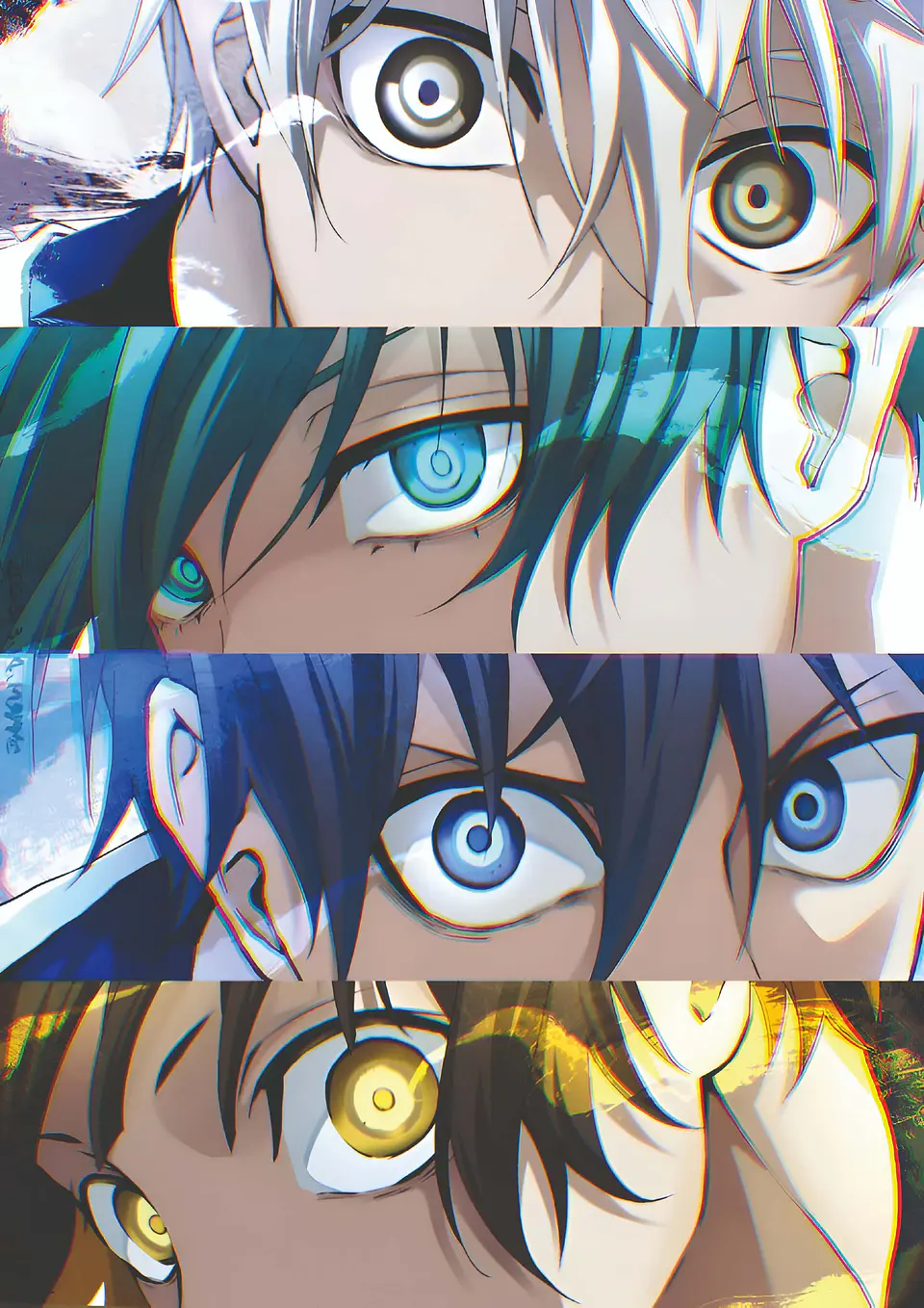 Cuadro Blue Lock Miradas Rivales 1