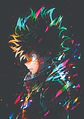 Cuadro Deku Perfil Neon My Hero Academia - Miniatura 1