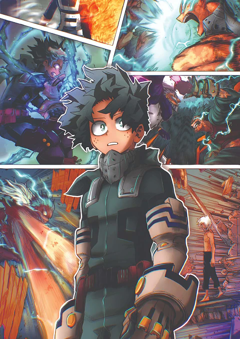 Cuadro Deku Batallas One For All