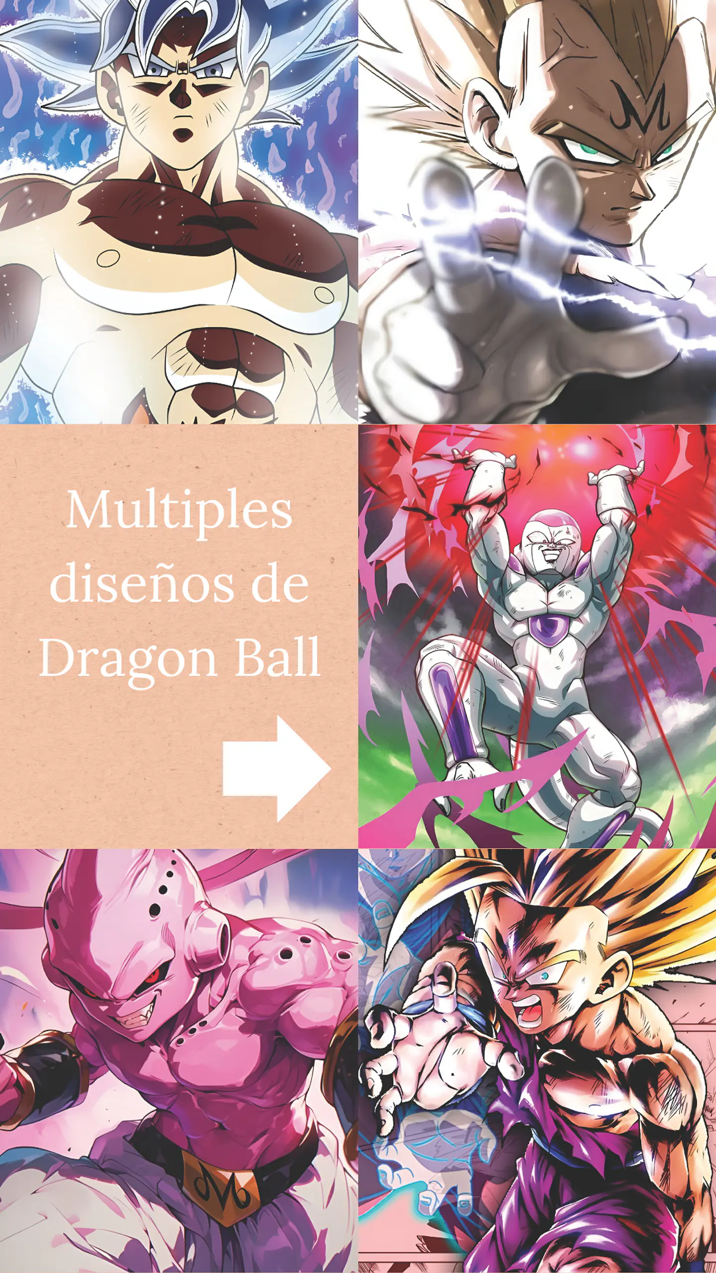 Colección de Cuadros Dragon Ball | 15 Diseños para Elegir | A4 1