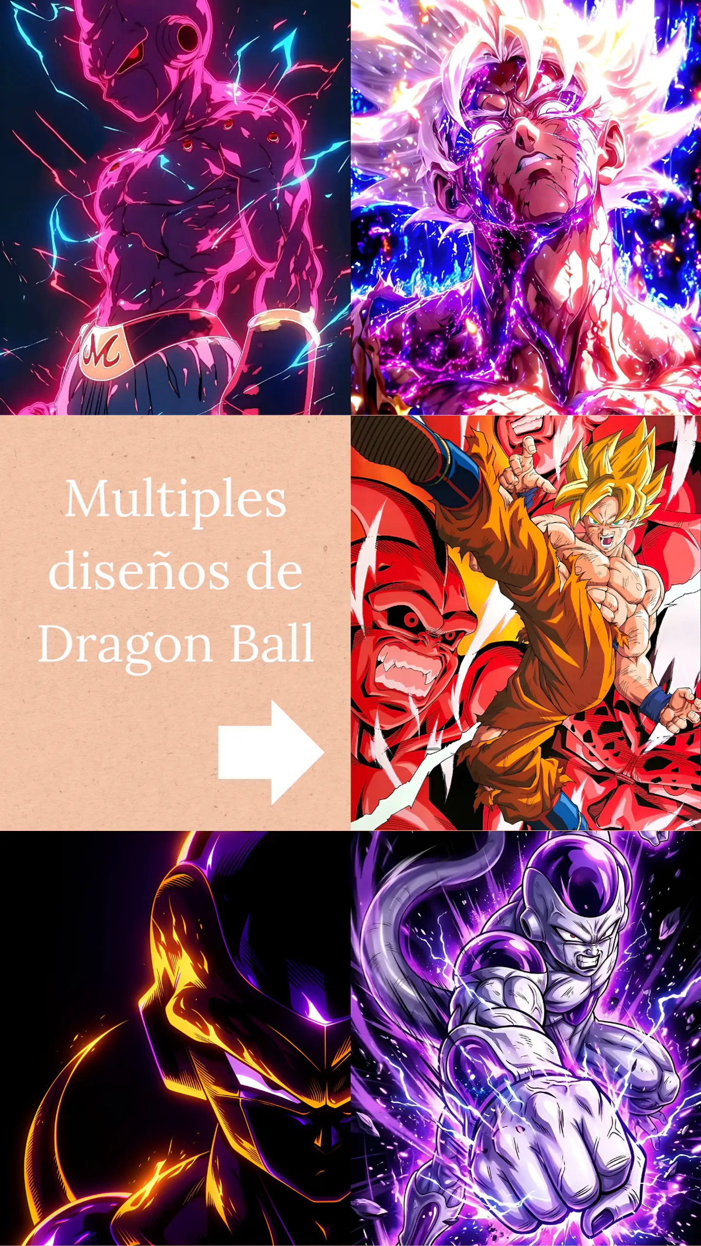 Colección de Cuadros Dragon Ball 6 | Diseños para Elegir | A4 1