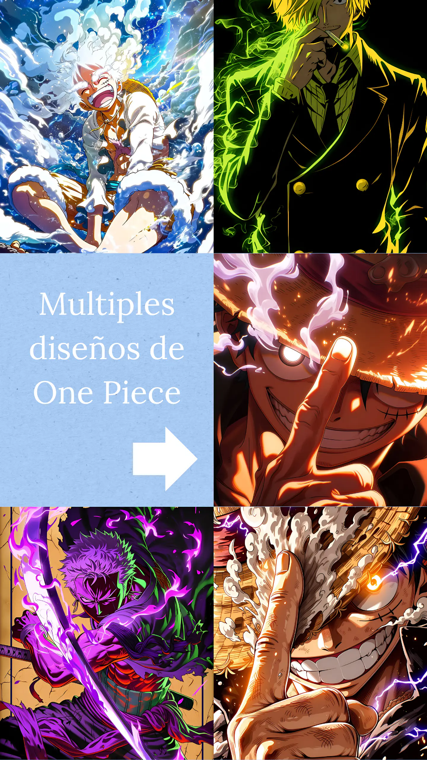 Colección de Cuadros One Piece 4 | Diseños para Elegir | A4 1