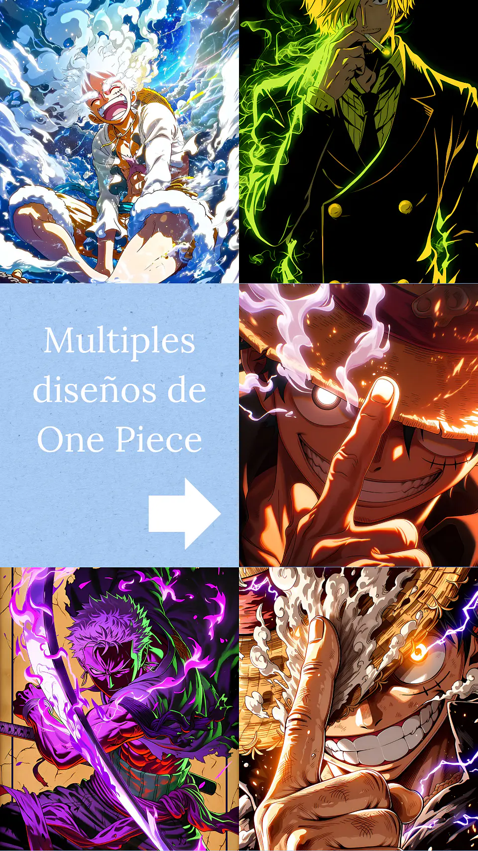 Colección de Cuadros One Piece 4 | Diseños para Elegir | A4 1
