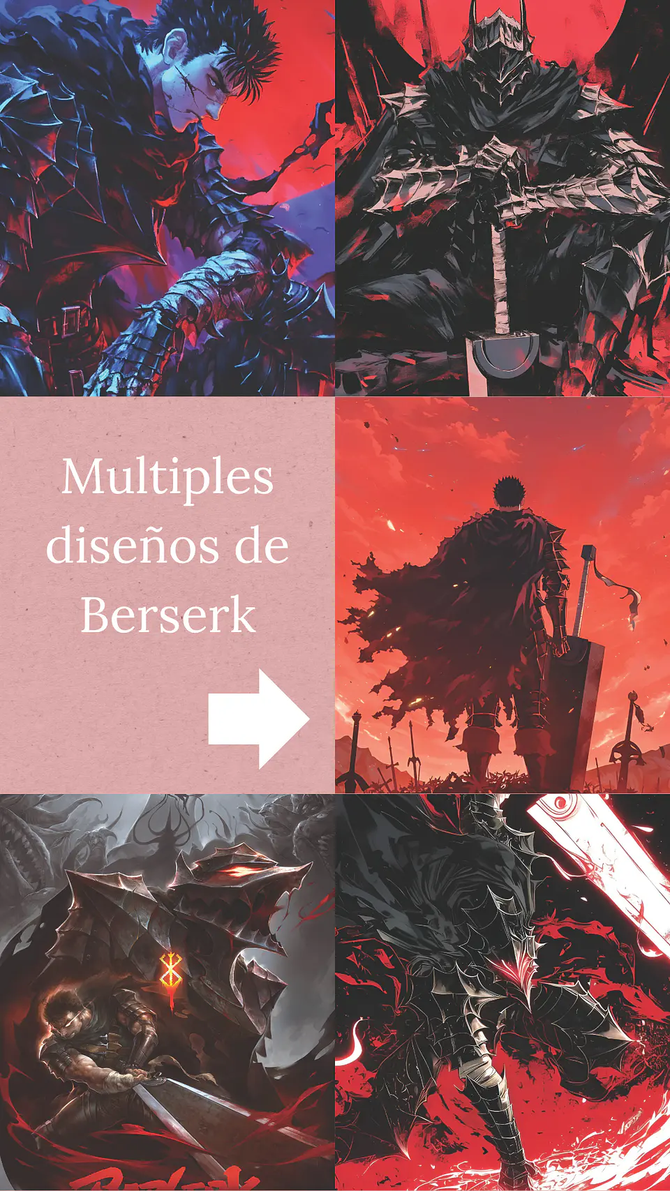 Colección de Cuadros Berserk | Diseños para Elegir | A4 1