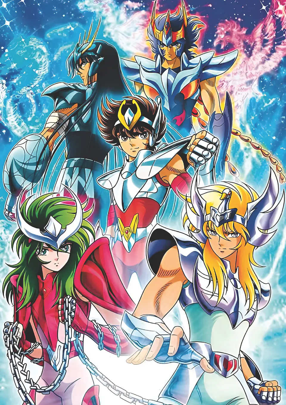 Colección de Cuadros Los Caballeros del Zodiaco | 15 Diseños para Elegir | A4 2