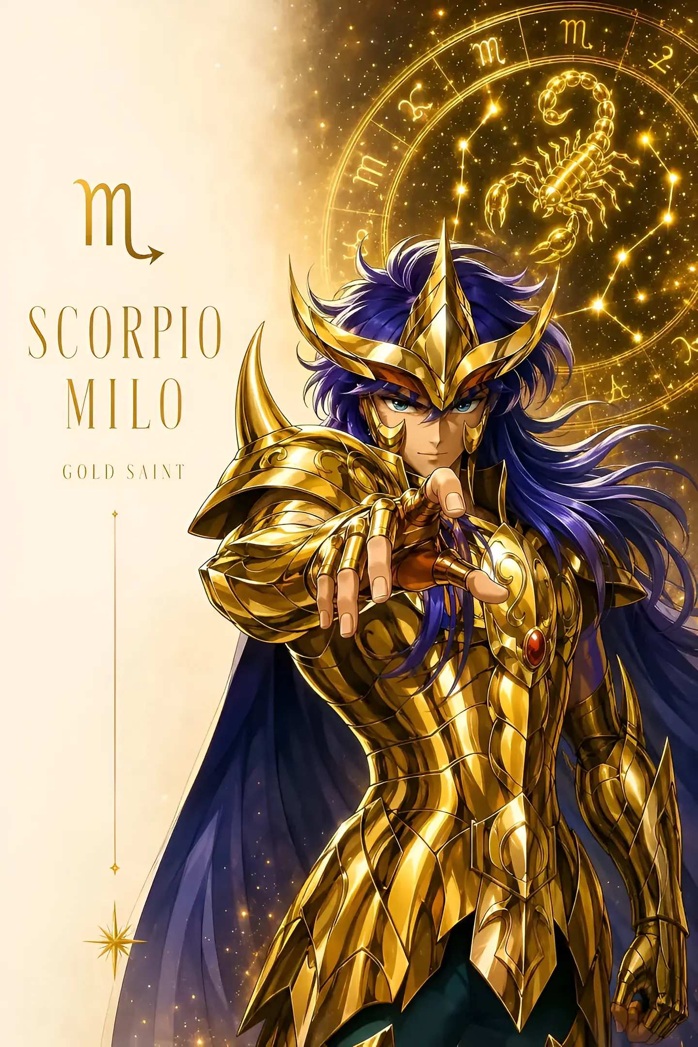 Colección de Cuadros Los Caballeros del Zodiaco | 15 Diseños para Elegir | A4 12