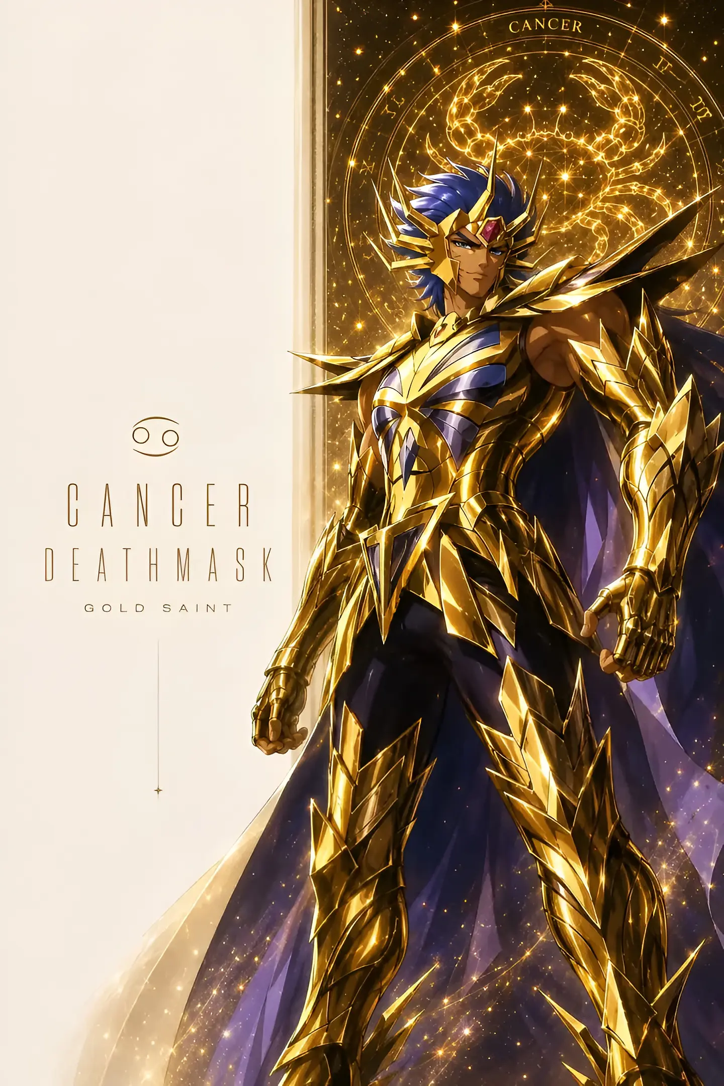 Colección de Cuadros Los Caballeros del Zodiaco | 15 Diseños para Elegir | A4 15