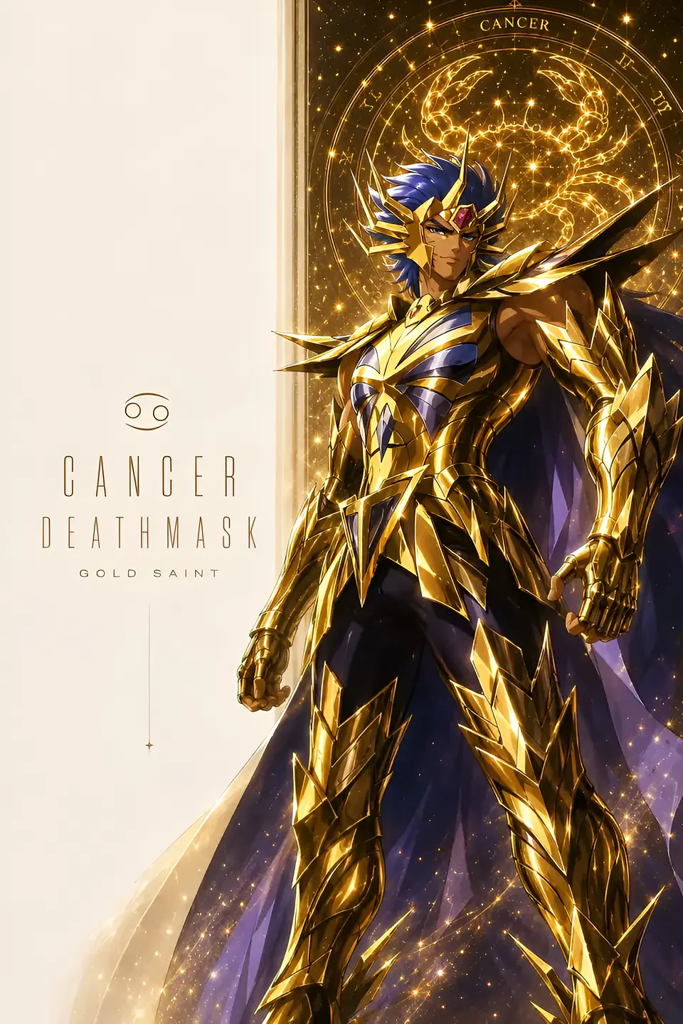 Colección de Cuadros Los Caballeros del Zodiaco | 15 Diseños para Elegir | A4 15