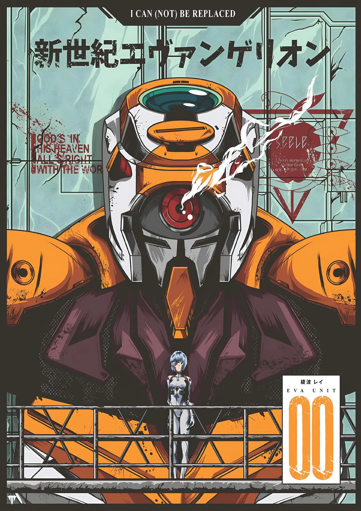 Colección de Cuadros Evangelion | Diseños para Elegir | A4 2