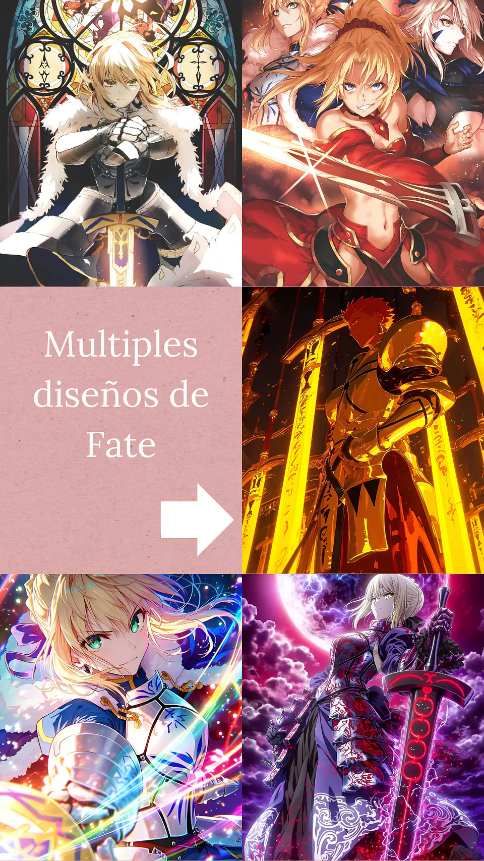 Colección de Cuadros Fate | Diseños para Elegir | A4 1