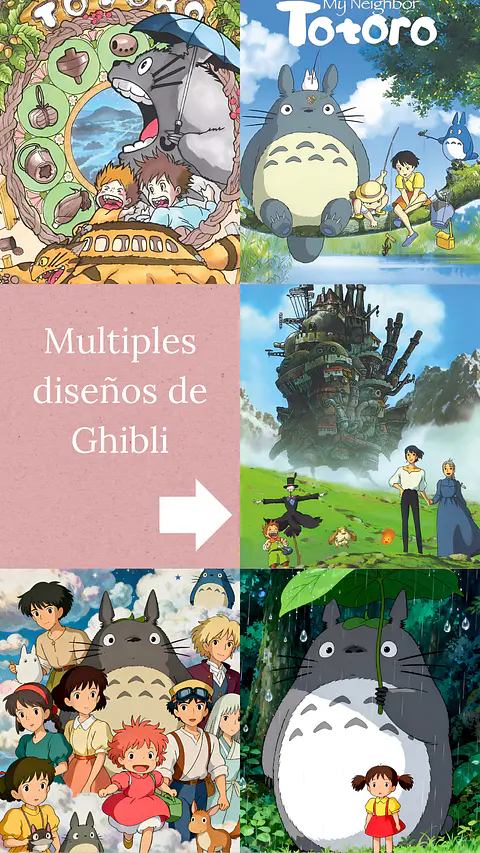 Colección de Cuadros Studio Ghibli | Diseños para Elegir | A4