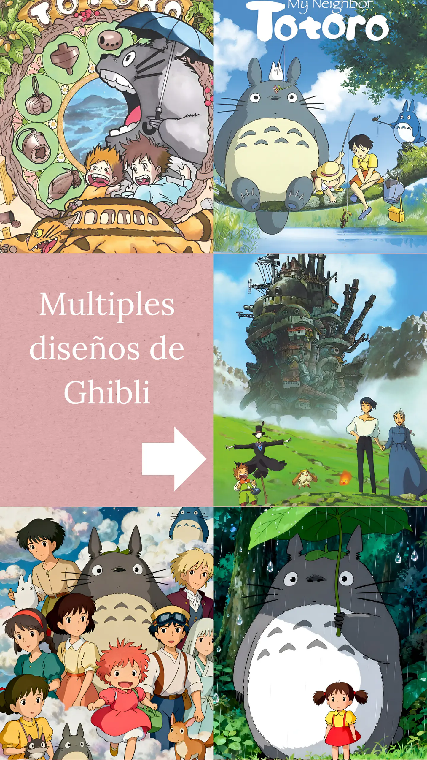 Colección de Cuadros Studio Ghibli | Diseños para Elegir | A4 1