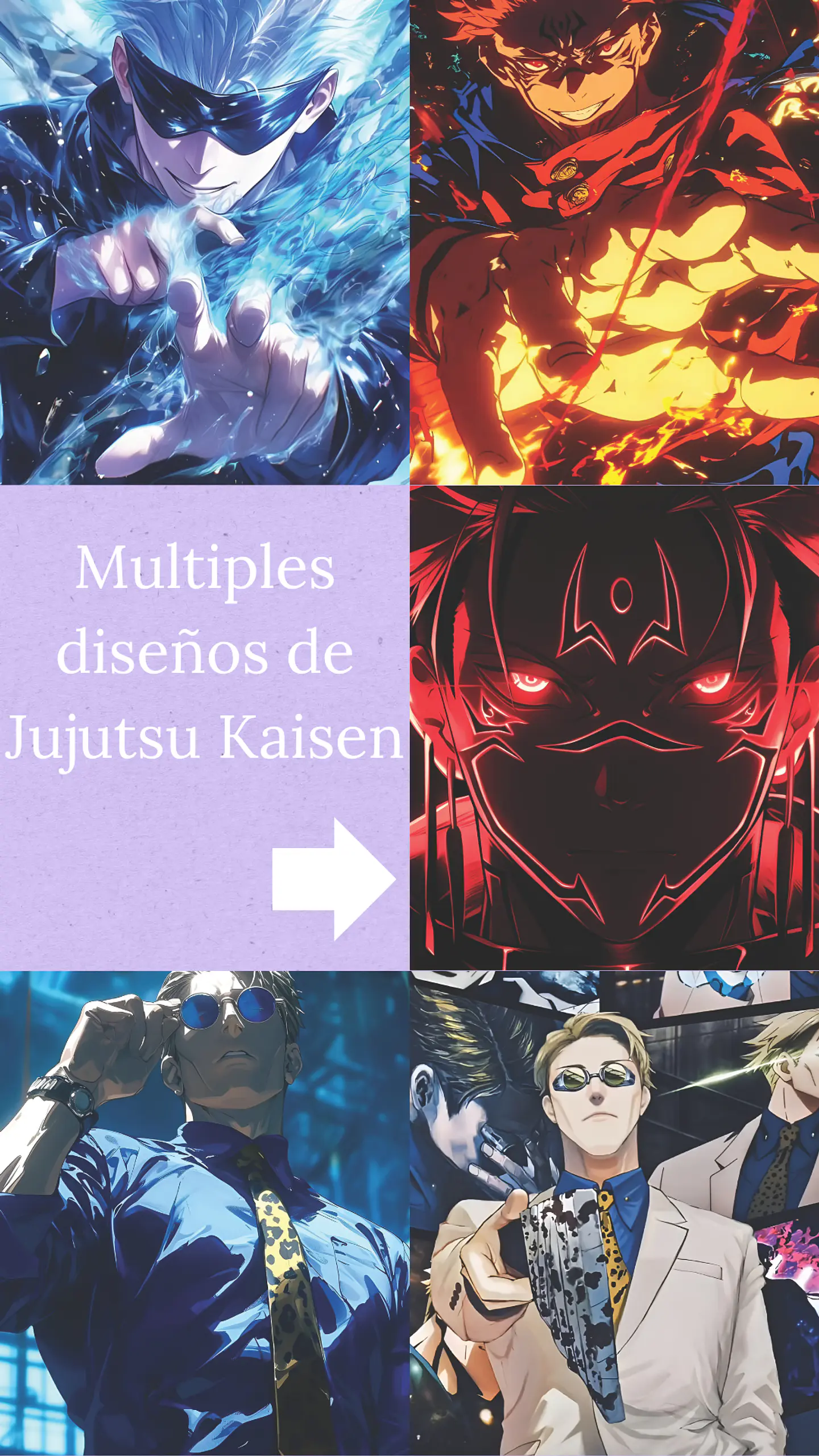 Colección de Cuadros Jujutsu Kaisen 2 | 15 Diseños para Elegir | A4 1