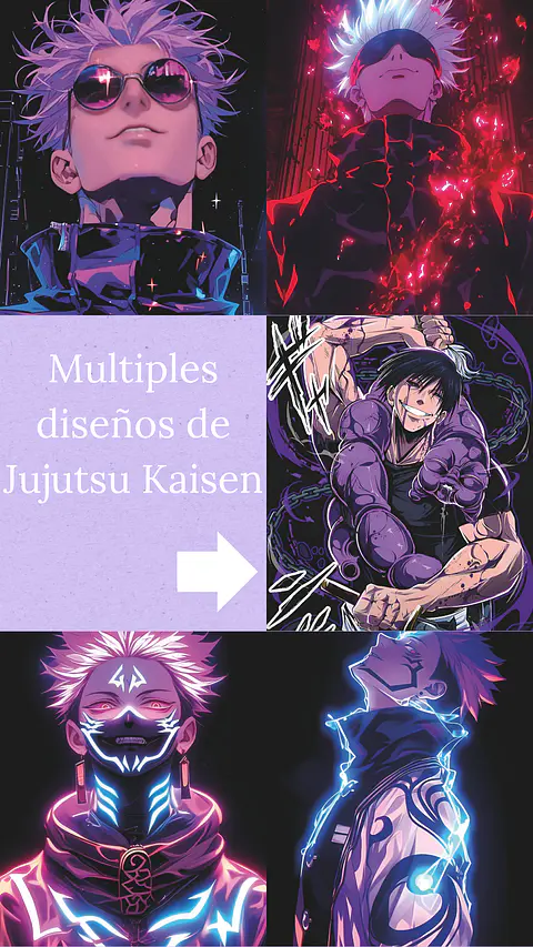 Colección de Cuadros Jujutsu Kaisen 3 | 15 Diseños para Elegir | A4
