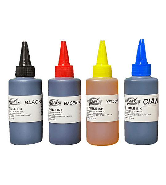 Tinta Comestible Para Foto Torta Por Color 100ml