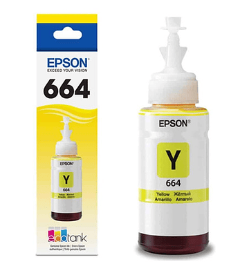 Botella De Tinta Epson N° 664 Yellow