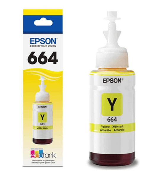 Botella De Tinta Epson N° 664 Yellow