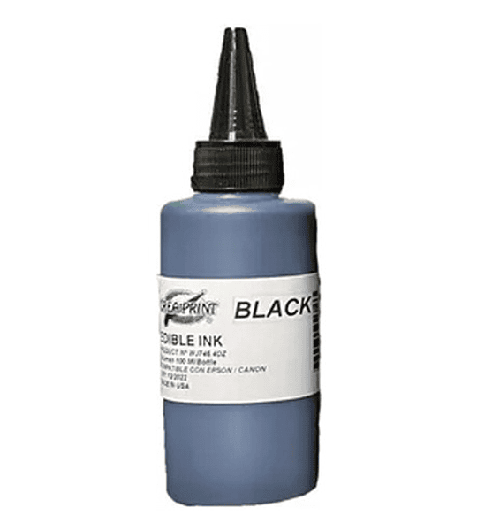 Tinta Comestible Para Foto Torta Color Negro 100ml