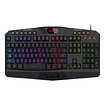 Teclado Gamer Redragon Harpe Pro K503a Rgb Qwerty Español Color Negro Con Luz Rgb