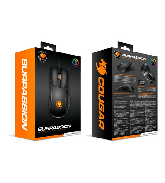 Mouse Gamer Cougar Surpassion Color Negro