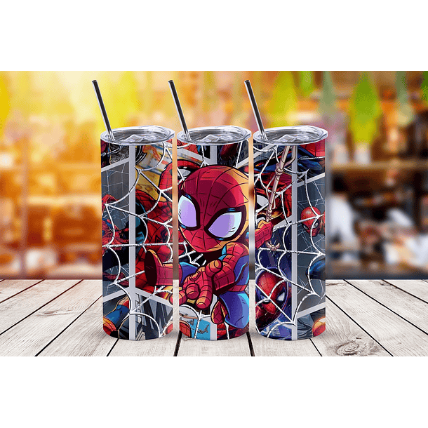 Vaso térmico 20 oz con diseño Spiderman