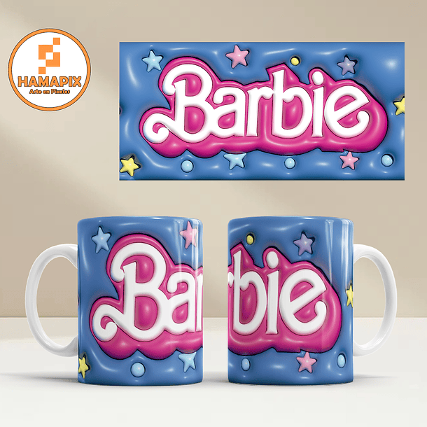 Tazón 11oz Barbie 3D #3