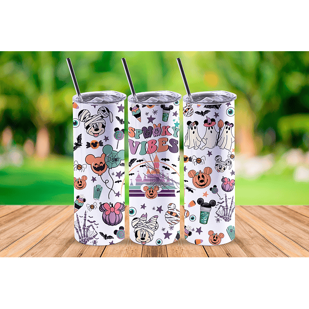 Vaso térmico 20 oz con diseño Halloween Disney