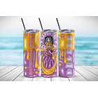 Vaso térmico 20 oz con diseño Disney Princesa Rapunzel 3D 1