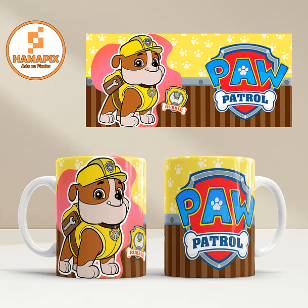 Tazón 11oz Paw Patrol #8 - Rubble 1