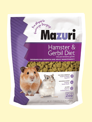 Pellet Mazuri Hámster & Gerbil 350grs