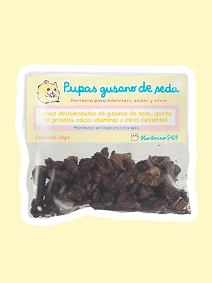 Pupas de Gusano de Seda 30 grs